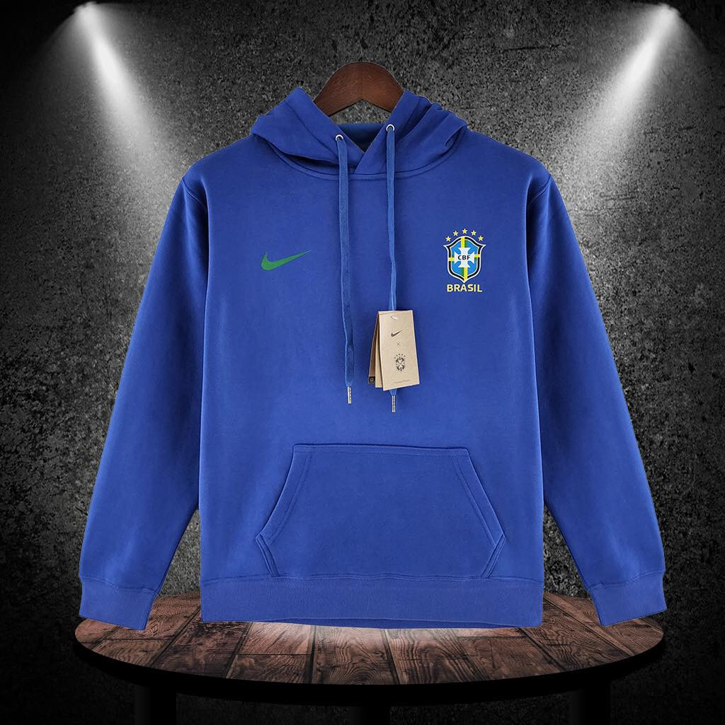 Բրազիլիայի հավաքականի 2022/23 կապույտ տաք վերնաշապիկ