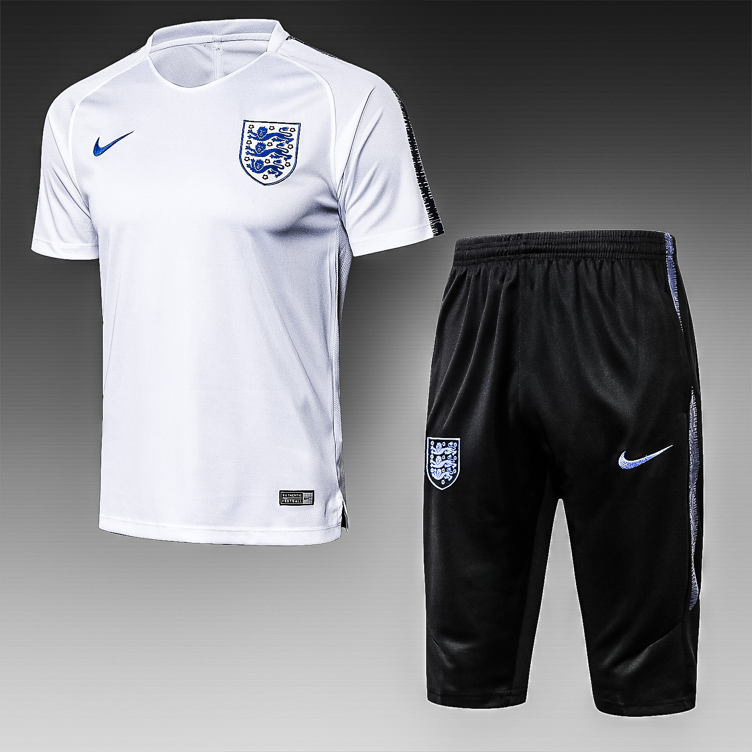 Անգլիայի հավաքական սպիտակ մարզումային շապիկ և շորտ